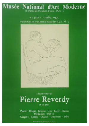 Pablo Picasso, Portrait of a Reader, Lithographic Poster, 1970