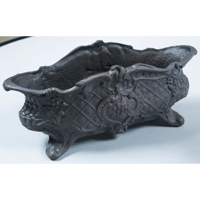 Late 19th Century Pair of Cast Iron Footed Planters, Circa 1900 For Sale - Image 5 of 11