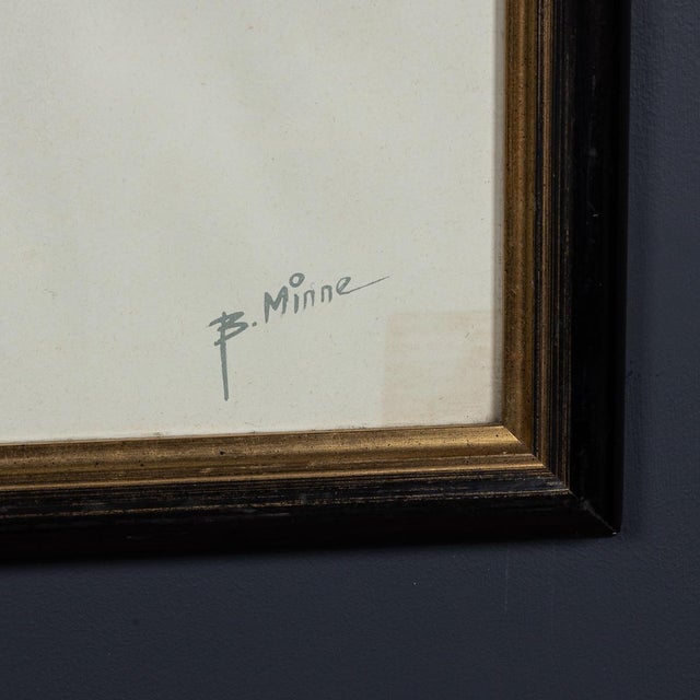 Vintage 20th Century Framed 1950 Monaco Grand Prix Poster by Bernard Minne, 1983 For Sale - Image 4 of 13