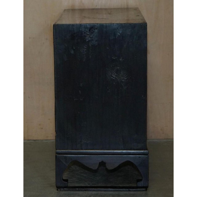 Korean Scholars Side Tables with Drawers, 1950s, Set of 2 For Sale - Image 10 of 18