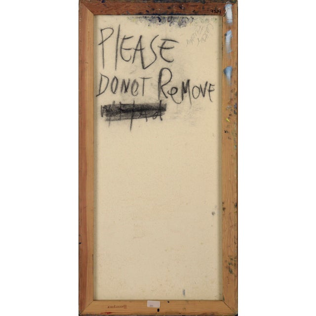 Vertical Abstract With Blue and Green by Catherine Freethy For Sale - Image 9 of 11