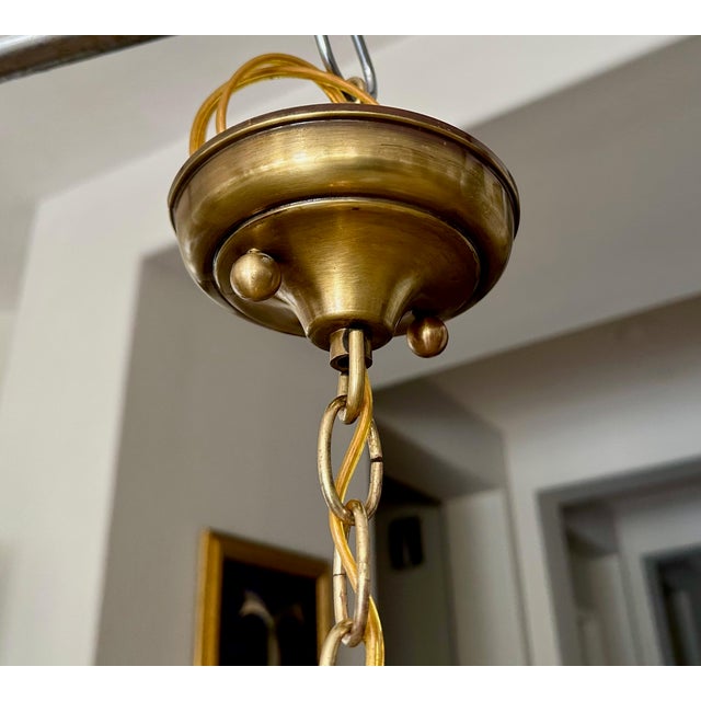 Murano Gold Rugiadoso Glass Semi Flush Mount Ceiling Light For Sale - Image 17 of 18