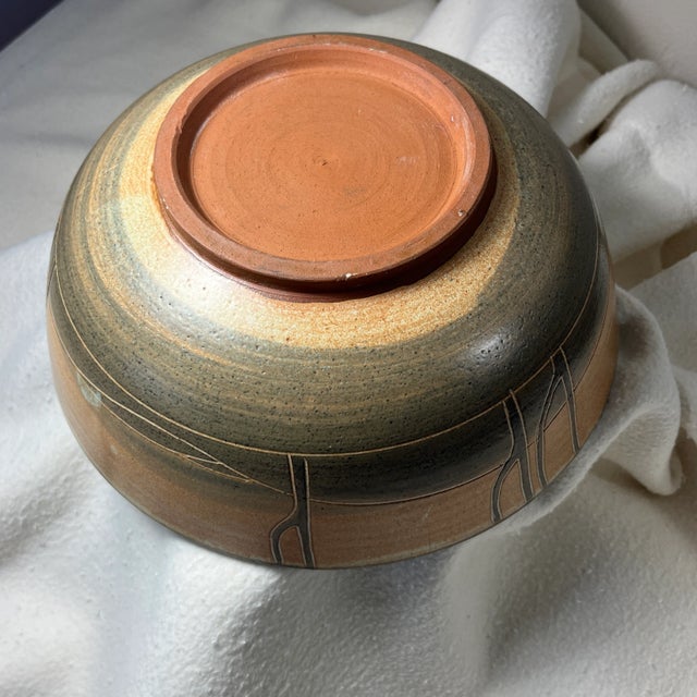 Ceramic Vintage Art Pottery Bowl by Denah Griffiths For Sale - Image 7 of 12