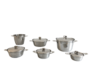 Serving Dishes with Silver-Plating by Wilhelm Wagenfeld for WMF, Set of 6