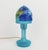 Glass Mushroom Lamp with Painted Landscape Decoration, 1920s For Sale - Image 15 of 15