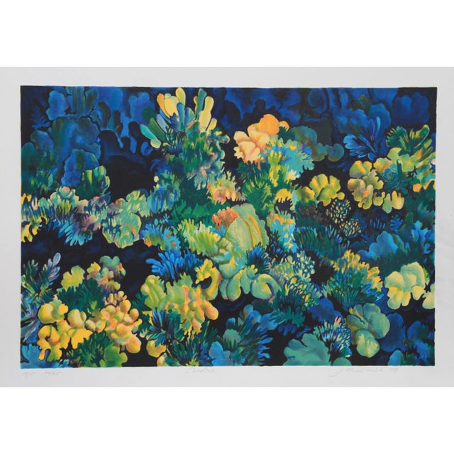 Joan Melnick, Coral 3, Lithograph For Sale - Image 4 of 4