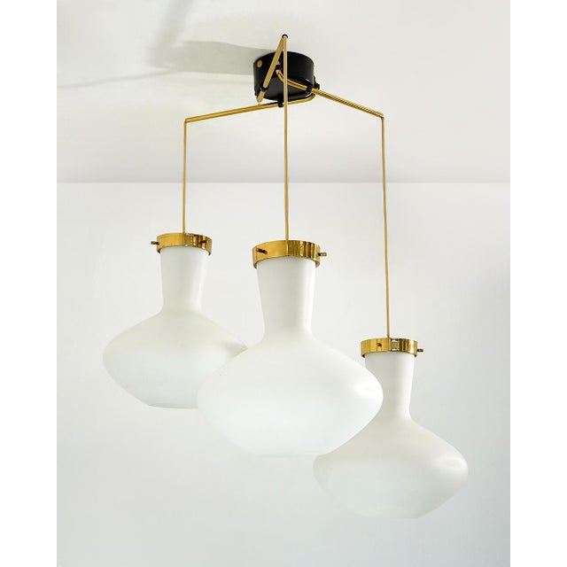 3-Light Pendant from Stilnovo, 1950s For Sale - Image 15 of 15