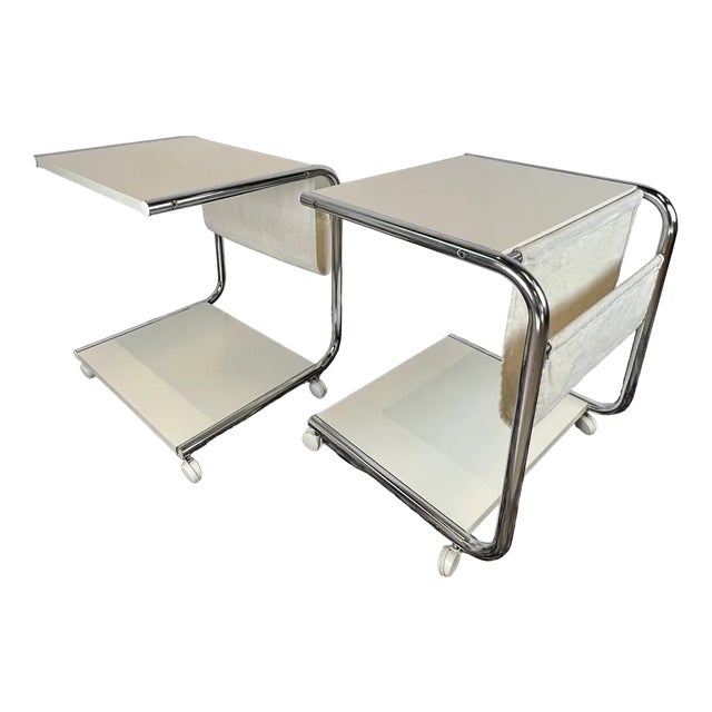 Scandinavian Serving Tables, 1980s, Set of 2 For Sale