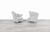 1980s Vintage Hollywood Regency Channel Back Velvet Lounge Chairs, 1980s For Sale - Image 5 of 12