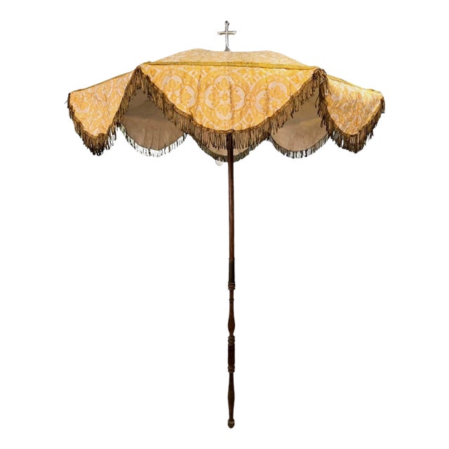 Religious Parasol with Cross, 19th Century For Sale