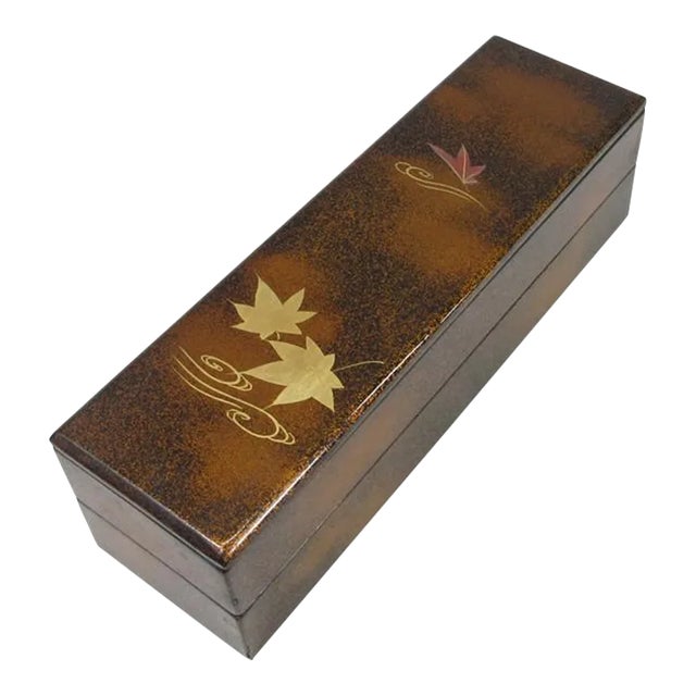 Antique 19th C Japanese Lacquered Writing Case For Sale