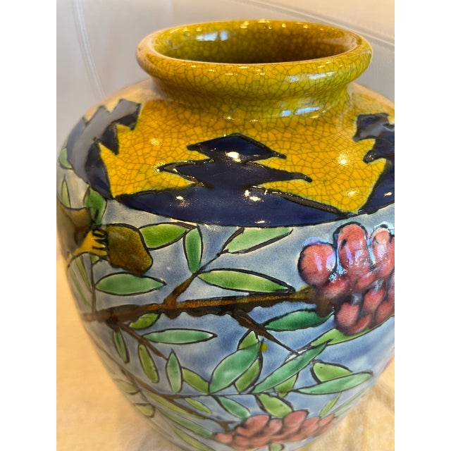 Japanese Japanese Glazed Vase For Sale - Image 3 of 6