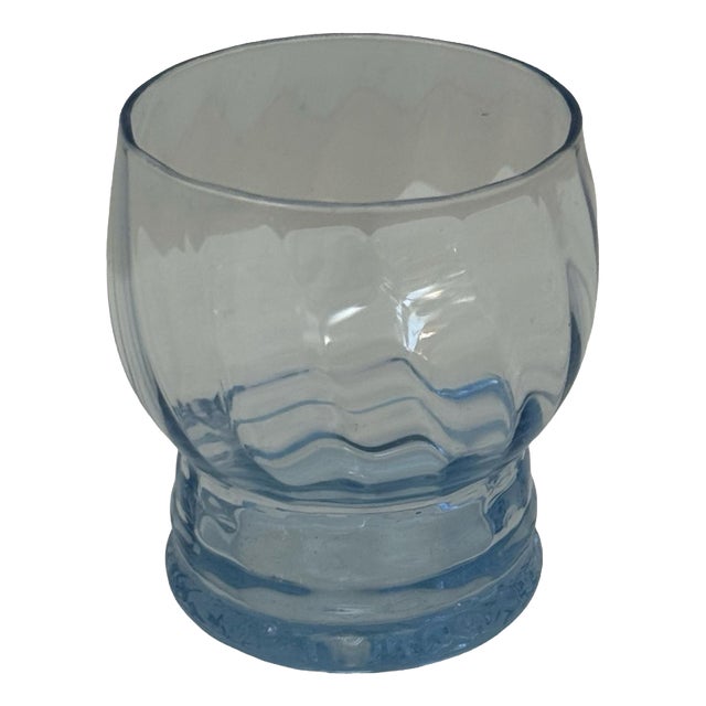 Small Swedish Blue Shot Glasses from Eda Glasbruk, 1930, Set of 6 For Sale