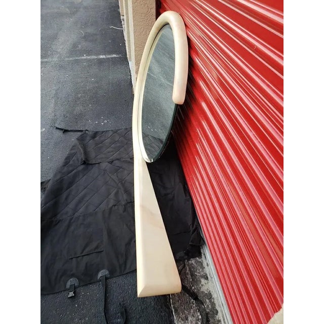 Jay Spectre 1980s Vintage Jay Spectre Postmodern Wall Mirror With Console Shelf For Sale - Image 4 of 8