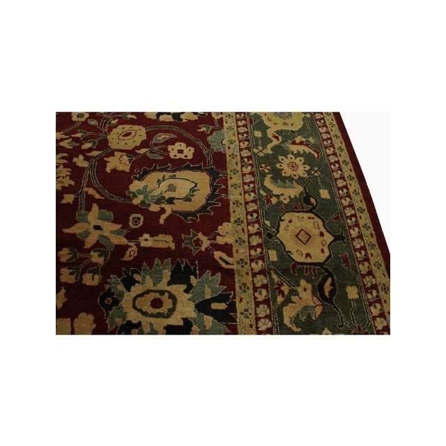 1990s 12x16 Handwoven Indian Agra Area Rug - 104665 For Sale - Image 5 of 11