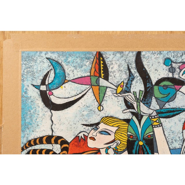 Chinese 1990s Two Women | Original Tiefeng Jiang Painting For Sale - Image 3 of 6