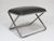 Chrome Ward Bennett Scissor Chair Ottoman/Stool For Sale - Image 8 of 10