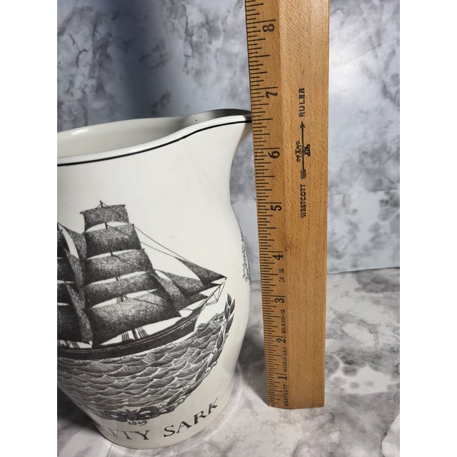 1990s Cutty Sark Nautical Transferware Pitcher For Sale - Image 13 of 13