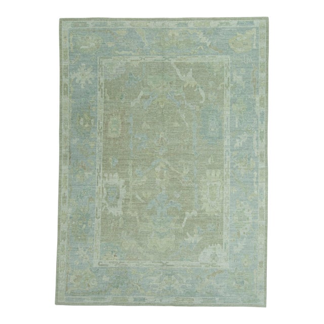 Turkish Oushak Rug 8'10" x 12'2" #19365 For Sale