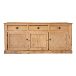 Antique English Pine Sideboard - Circa 1880 For Sale
