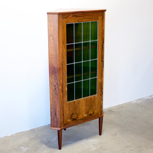 1950s 1950s Valentinsen Møbelfabrik Danish Rosewood Corner Cabinet Designed by Edvard Valentinsen For Sale - Image 5 of 10