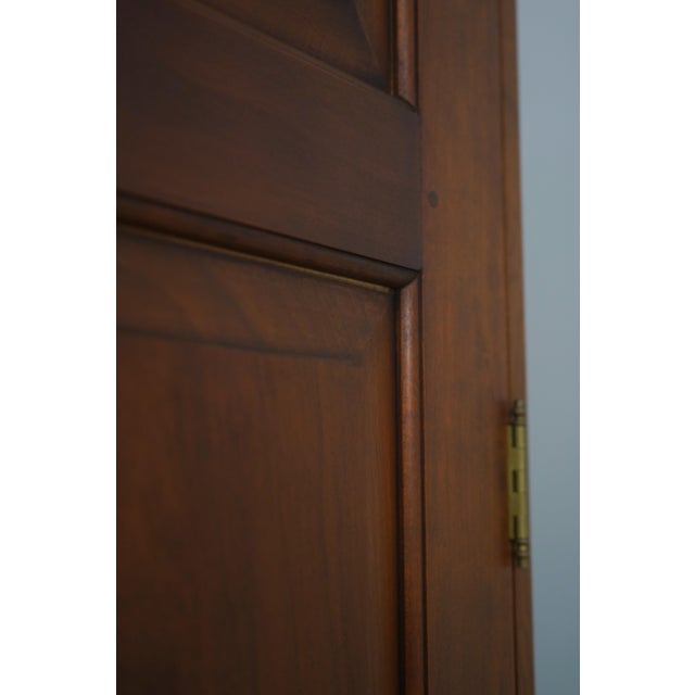 Eldred Wheeler Cherry 2 Piece Armoire Linen Press For Sale - Image 14 of 18