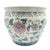 Chinese Famille Rose Style Porcelain Fish Bowl Planter — Blue & Pink Floral For Sale - Image 9 of 14