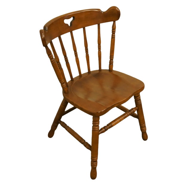American Swiss-American Tell City Pub Chairs in Hard Rock Maple - Set of 6 - Two Sets Available For Sale - Image 3 of 10