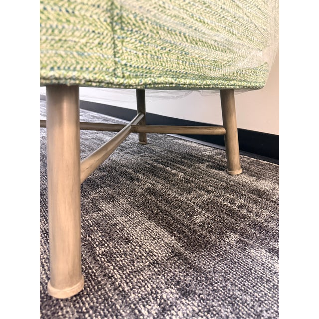 Custom Stewart Furniture Wingback in Thibaut Fabric For Sale - Image 13 of 14