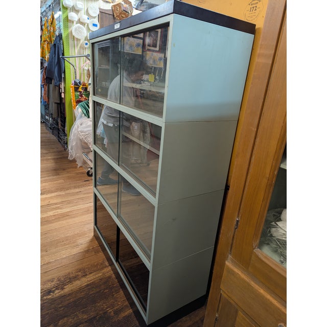 Mid-Century Modern 1950s French Office Cabinet For Sale - Image 3 of 11