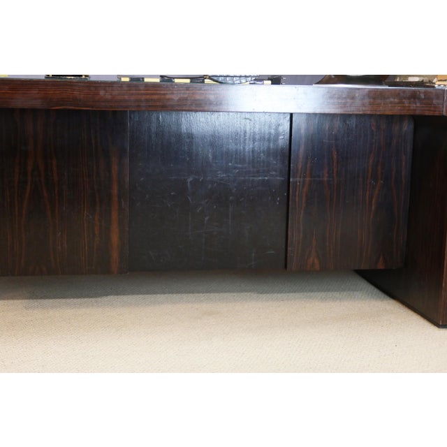 Black Art Deco Style Desk, 1940s For Sale - Image 8 of 15