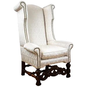19th Century Carolean Style Wing Back Armchair