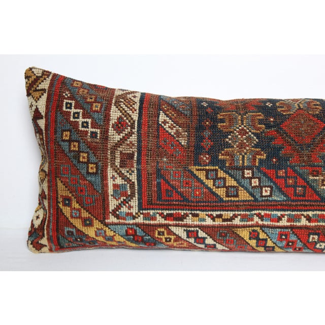 Textile Antique Decorative Multi Color Tone Persian Rug Pillow Cushion Cover -16'' X 44'' For Sale - Image 7 of 10