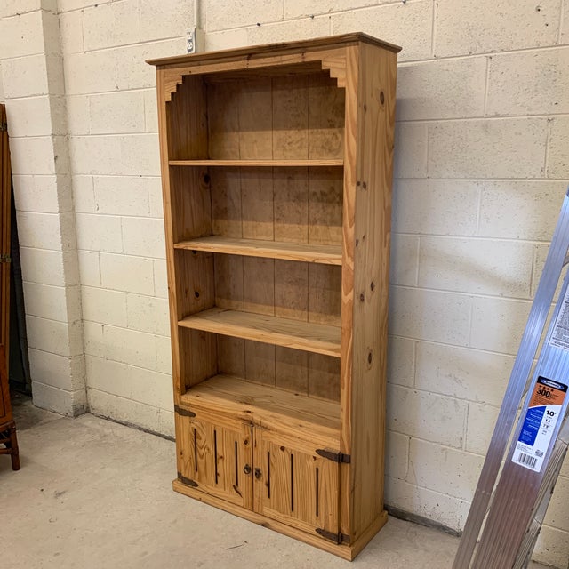 Rustic Pine Bookshelf Made in Mexico Chairish