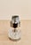Mid-Century Modern Small Vintage Italian Pressed Glass and Chrome Table Lamps, 1970s, Set of 2 For Sale - Image 3 of 9