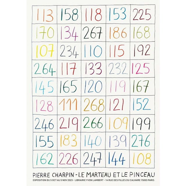 Pierre CHARPIN LE MARTEAU ET LE PINCEAU 2023 poster on offset paper 18.1 x 13.0 in in mint condition