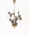 Metal Danish Brass and Glass Tulip Chandelier from Fog & Mørup, 1950s For Sale - Image 7 of 8