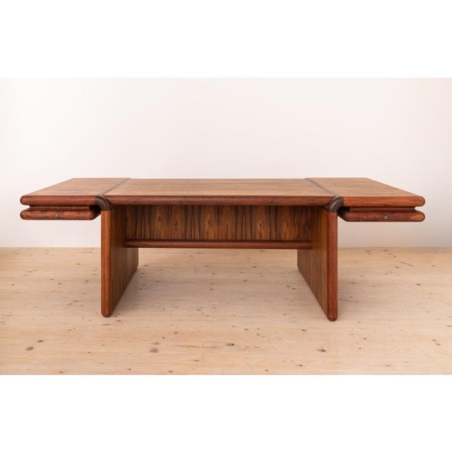 Supreme Executive Desk by Henning Jensen & Torben Valeur for Dyrlund, 1970 For Sale - Image 3 of 10