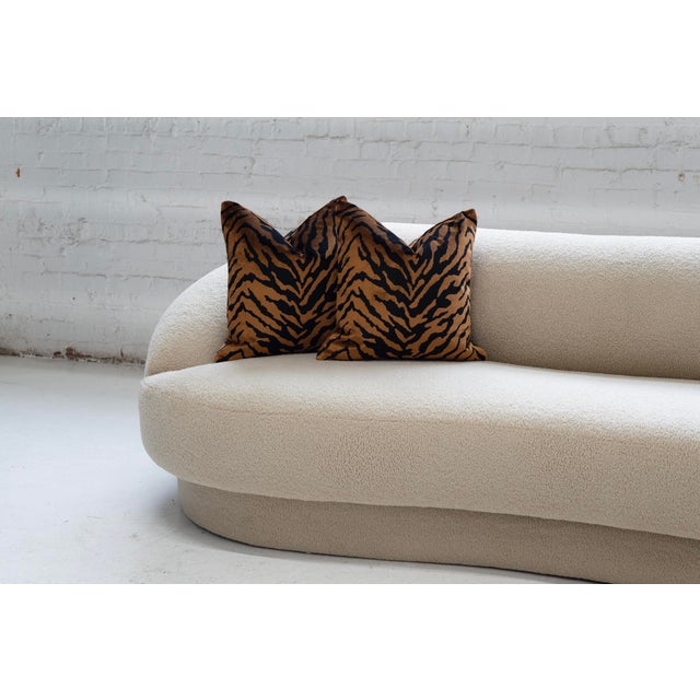 Hand crafted in Chicago, these Belgium velvet throw pillows redefine luxury with their plush texture and striking tiger...
