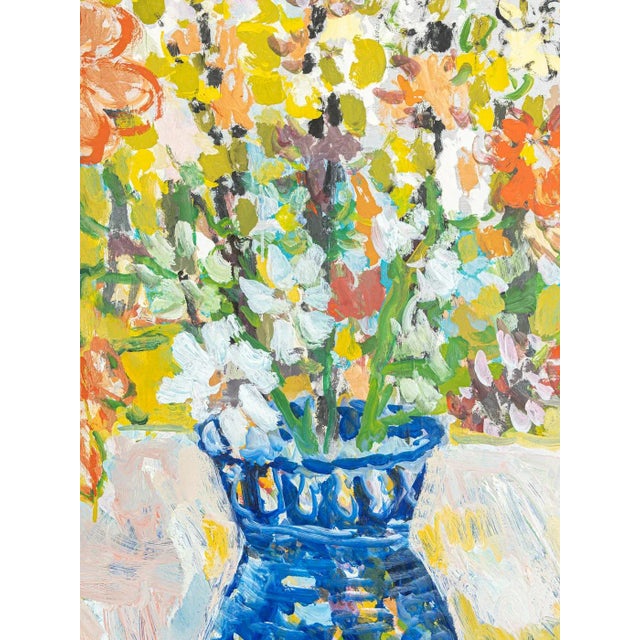 1960s Spring Flowers, Oil on Panel, Framed For Sale - Image 5 of 11