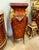 These elegant pedestals are made of wood and feature heavy bronze and a marble top. Their imposing design and ostentatious...