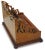 Wood Victorian Oak Hand Crafted Letter Rack with Intricately Cut Art Nouveau Motifs, 1890s, Set of 4 For Sale - Image 7 of 13