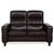 Wave Leather Two-Seater Brown Espresso Manual Function Sofa from Stressless For Sale - Image 17 of 17
