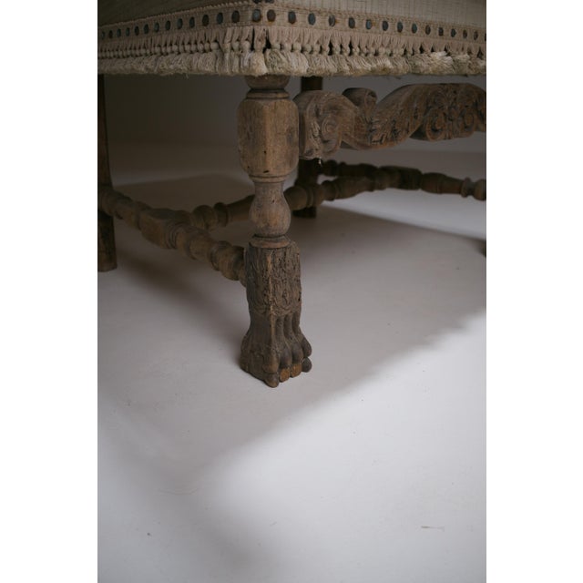 Late 19th Century Louis XIII French Carved Walnut Armchair For Sale - Image 11 of 18
