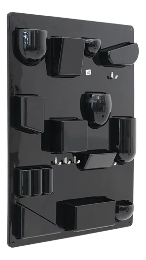 Black Uten.Silo Wall Organizer Tray by Dorothee Maurer Becker for Design M, 1960s