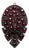 Antique Victorian Bohemian Garnet Double Layer Leaf Brooch Pendant For Sale