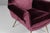 Armchair designed by Gigi Radice for Minotti. Made with solid wood structure and blue velvet covering and polished brass...