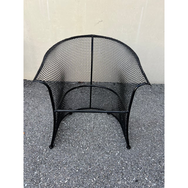 Vintage 1950s Sculptural Drape Wire Mesh Chairs Attributed to Russel Woodard, 4 Pieces For Sale - Image 14 of 15