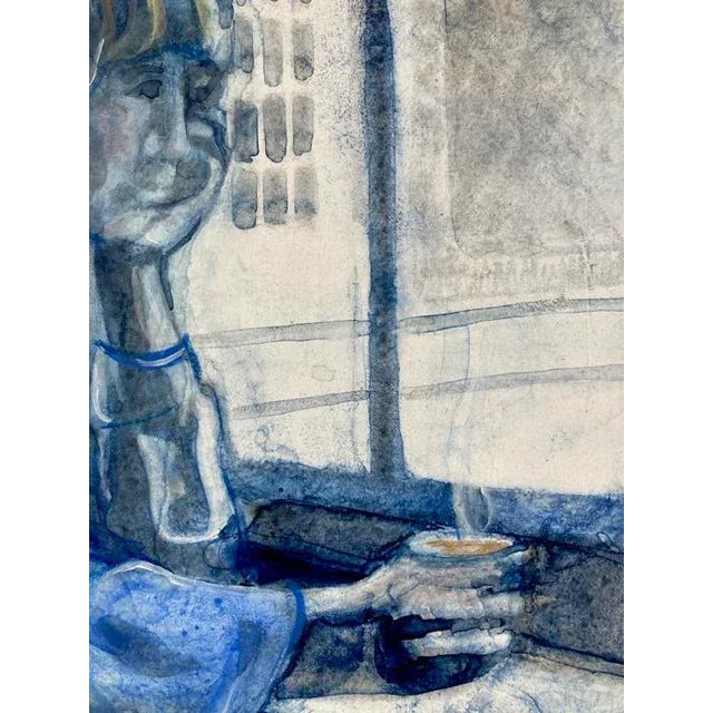 An original expressionistic mixed media still life painting from life. This vintage painting was created in approximately...