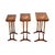 Early 20th Century Antique Edwardian Walnut Nesting Tables, 1900, Set of 3 For Sale - Image 5 of 10